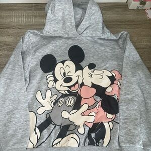 H&M, Disney Collab, Mickey And Minnie Sweatshirt Size 7 Girls